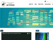 Tablet Screenshot of actedo.org